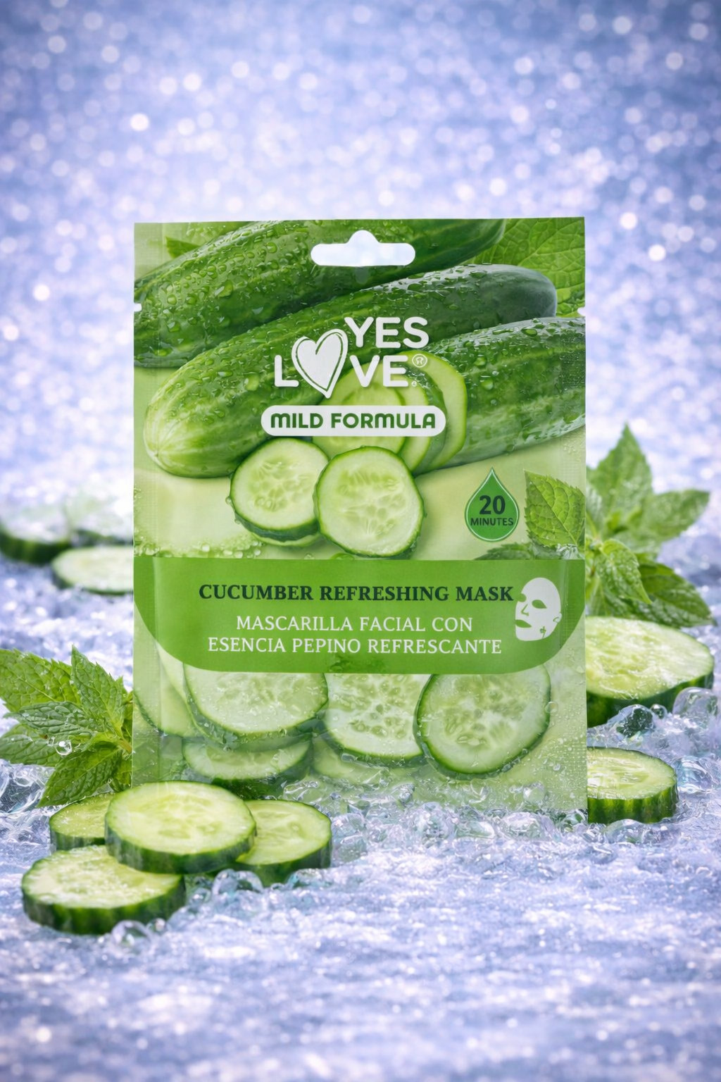 Masque visage hydratant au concombre – effet frais & peau éclatante ✨